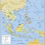 Southeast Asia in world map