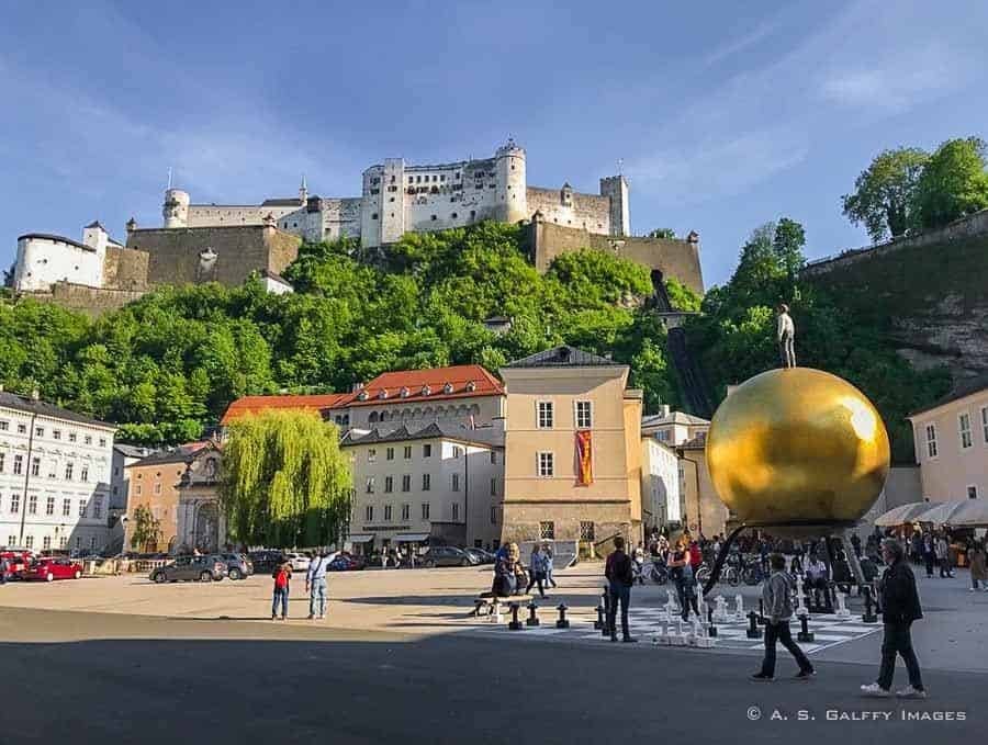 the center city of Salzburg