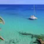 Sunny November beach in the Canary Islands