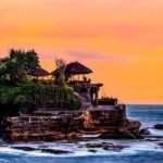 Sunset at Balis Tanah Lot Temple in November