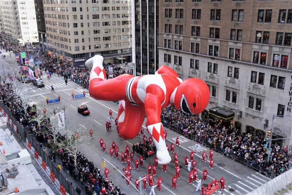 power ranger in Thanksgiving Day Parade in New York City