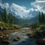 Tranquil Beauty of the Blue Ridge Mountains