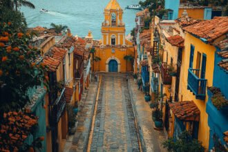 medium vecteezy cartagena old town colombia top view realistic photo 50686249 medium