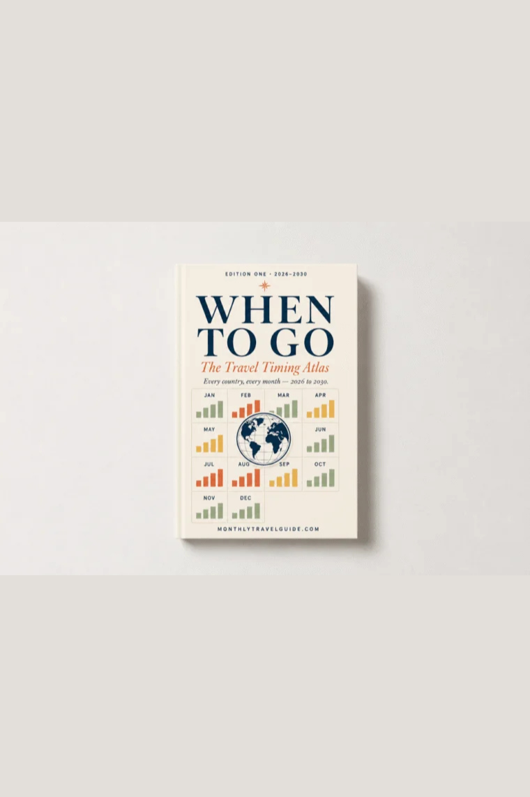 When To Go — The Travel Timing Atlas, 141 pages, 50 countries