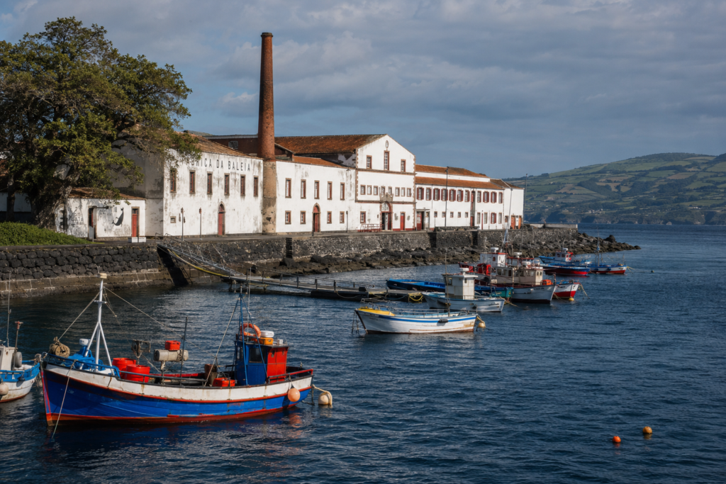 Harbor and former whaling station at Lajes do Pico