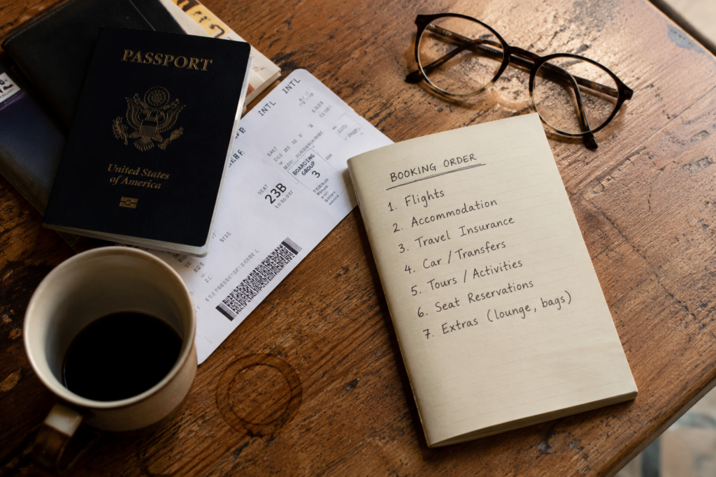 what to book first when planning a trip